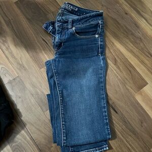 Jean Lot 4 Pairs in 1 - American Eagle Outfitters High Rise Dark Blue Jeans